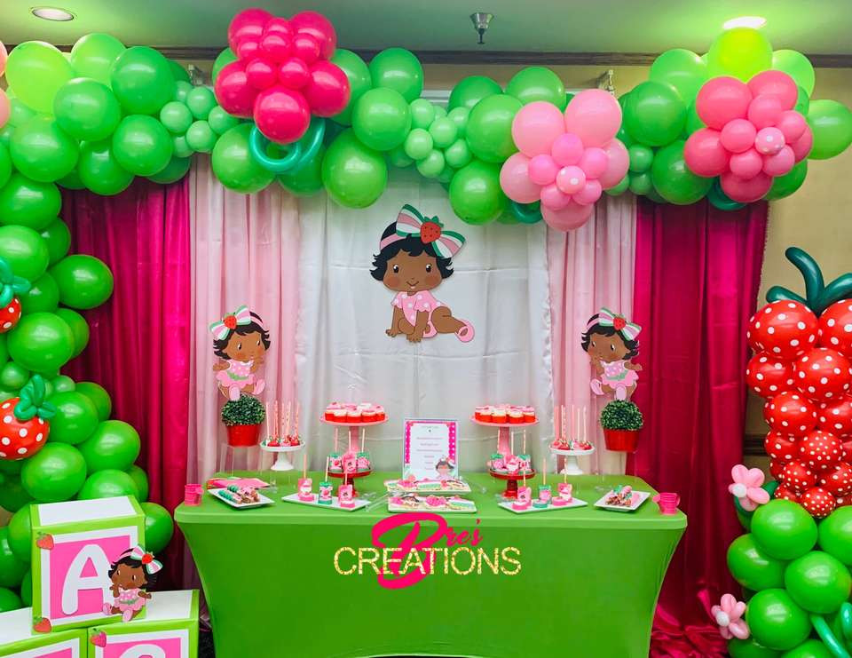 Strawberry Shortcake Baby Shower Theme
 Strawberry Shortcake Inspired Baby Shower "Sip n’ See