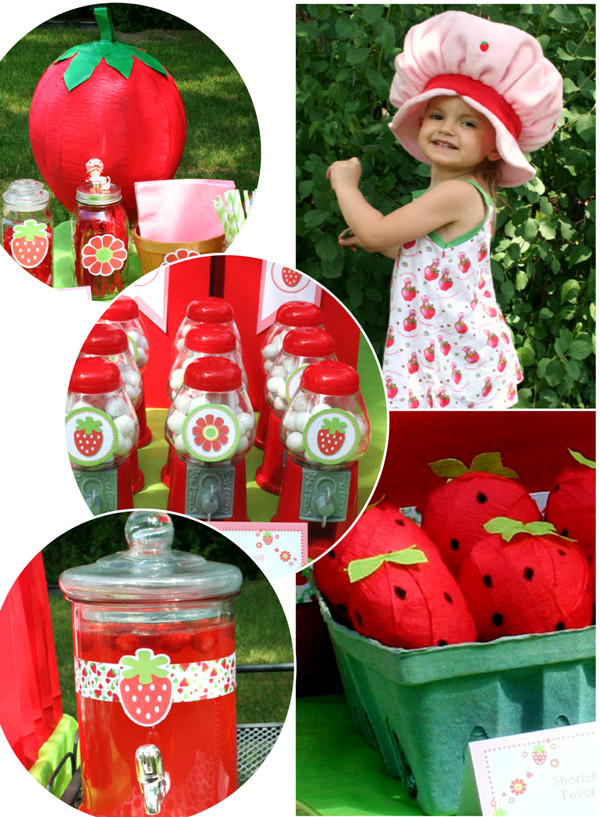 Strawberry Shortcake Birthday Decorations
 DIY Strawberry Shortcake Birthday Party Ideas Party