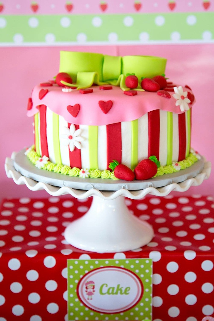 Strawberry Shortcake Birthday Decorations
 Kara s Party Ideas Strawberry Shortcake Themed First