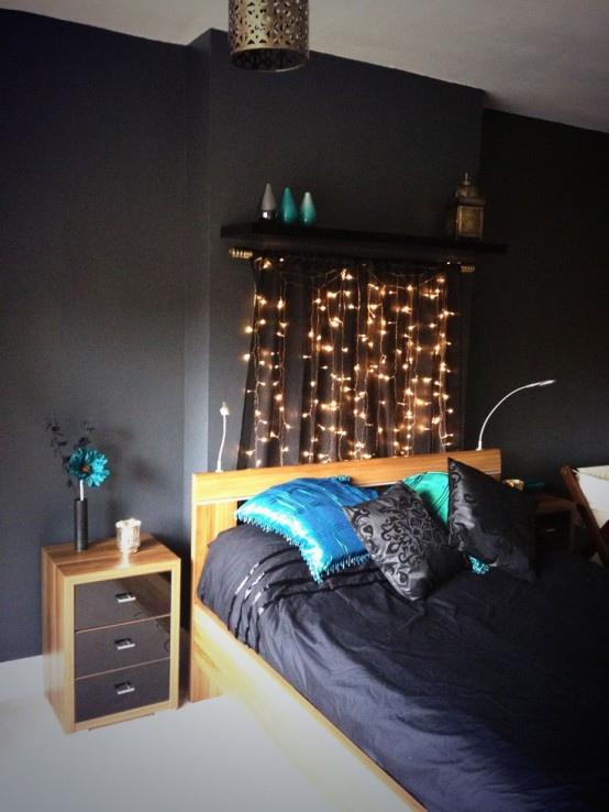 String Light Ideas For Bedroom
 How To Use String Lights For Your Bedroom 32 Ideas DigsDigs