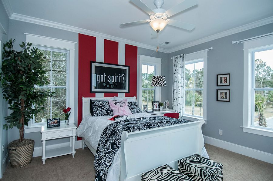Striped Bedroom Wall
 20 Trendy Bedrooms with Striped Accent Walls