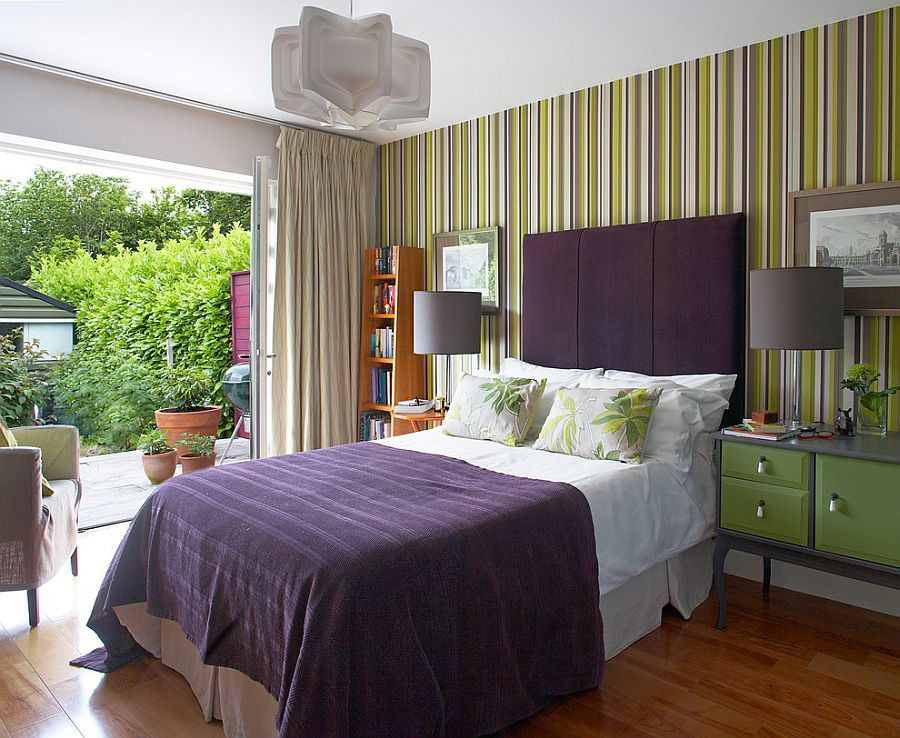 Striped Bedroom Wall
 20 Trendy Bedrooms with Striped Accent Walls