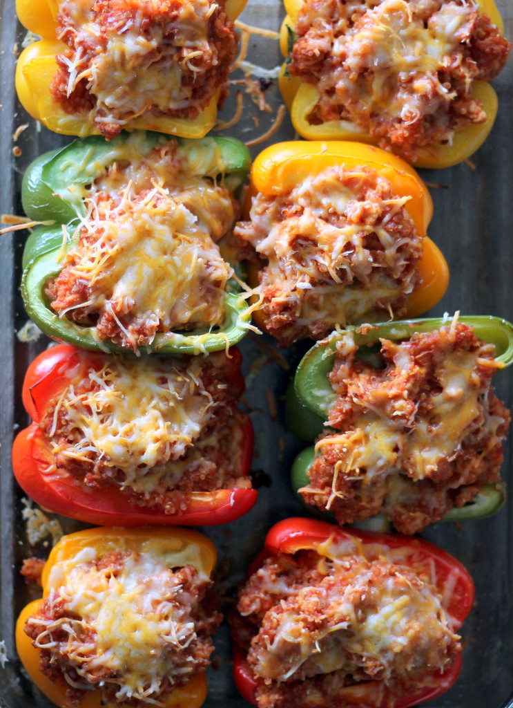 Stuffed Bell Peppers Turkey
 Quinoa and Turkey Sloppy Joe Stuffed Bell Peppers