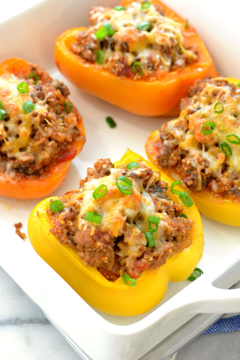 Stuffed Bell Peppers Turkey
 Turkey Quinoa Stuffed Bell Peppers Love & Food ForEva