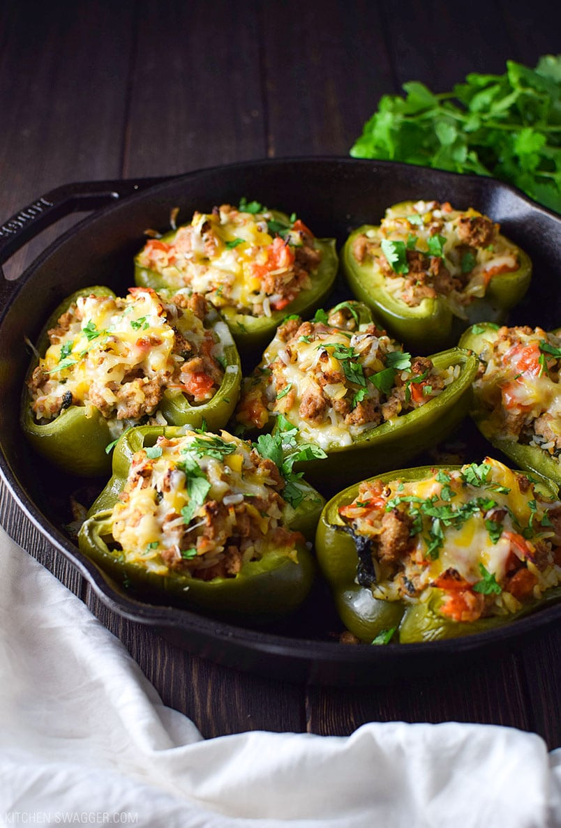 Stuffed Bell Peppers Turkey
 e Skillet Turkey Stuffed Bell Peppers Recipe