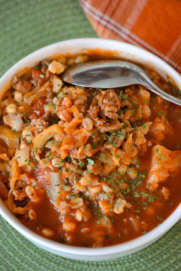 Stuffed Cabbage Soup
 Stuffed Cabbage Soup with Barley Recipe Food Fanatic