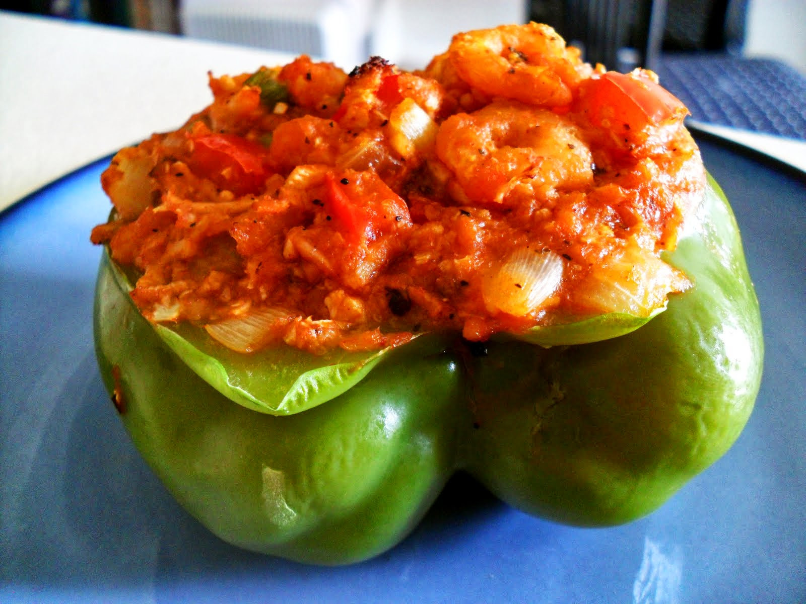 Stuffed Seafood Bell Peppers
 Cajun Delights Shrimp Stuffed Bell Peppers French