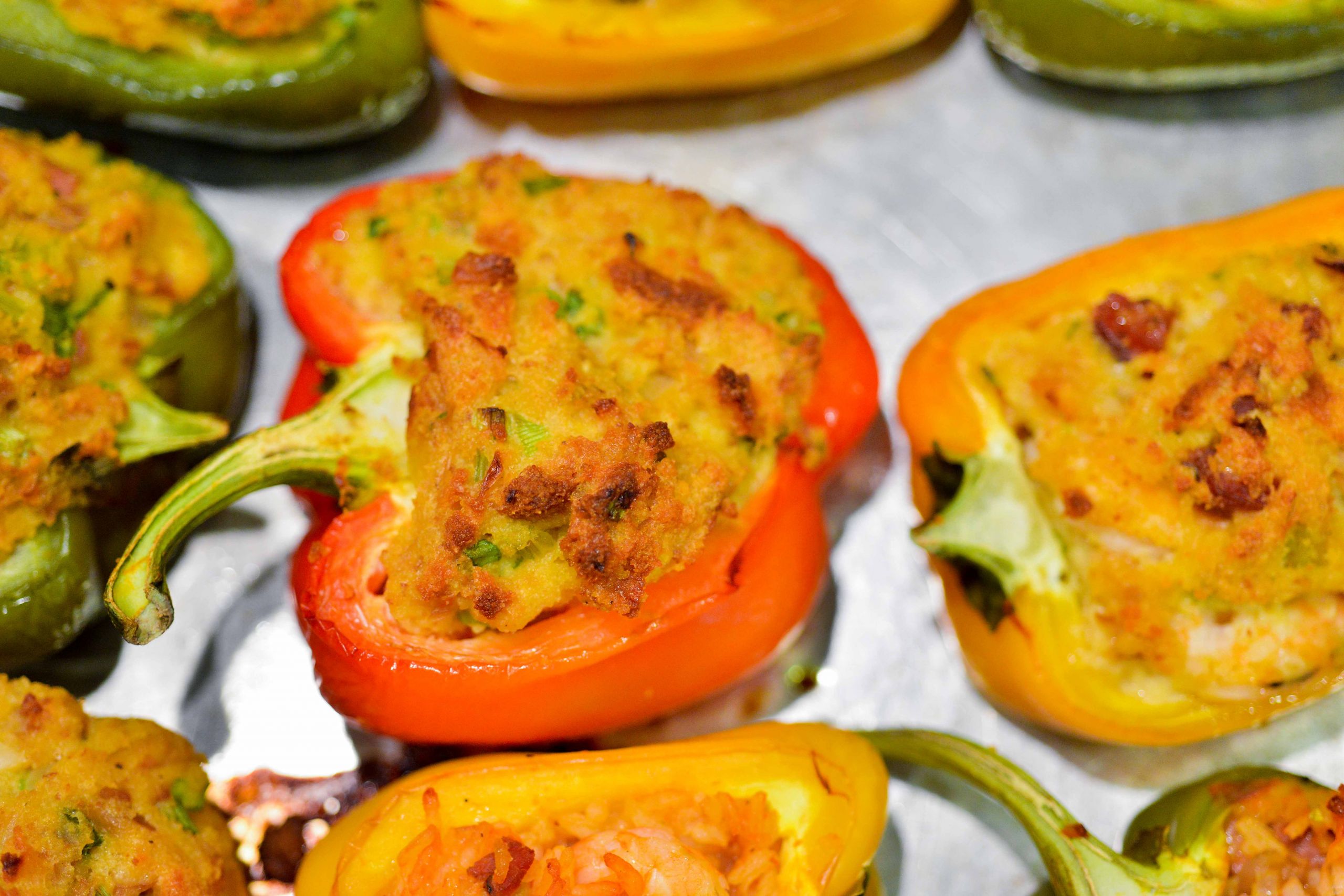 Stuffed Seafood Bell Peppers
 Louisiana Recipes