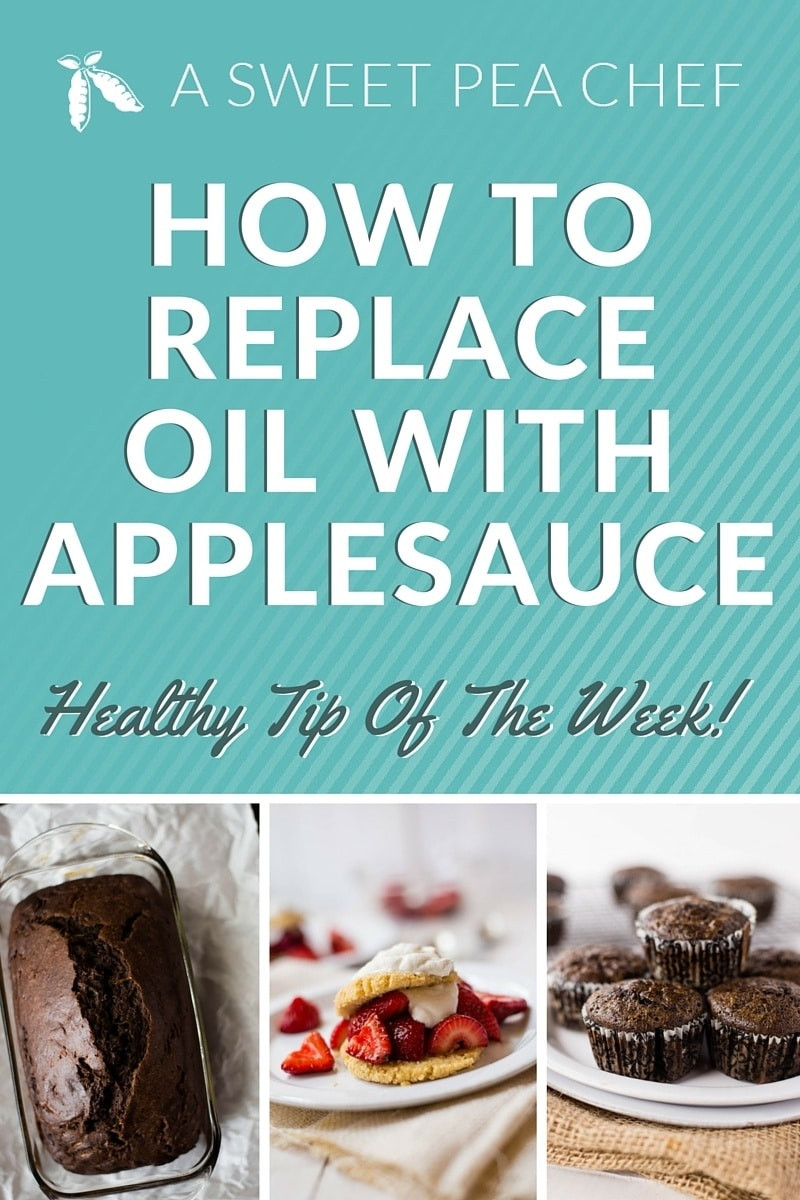 Substitute Applesauce For Oil
 Substituting Oil For Applesauce Healthy Tip The Week