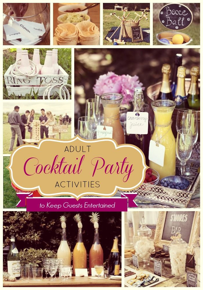 Summer Cocktail Party Ideas
 Cocktail Party Activities Adult Guests will actually