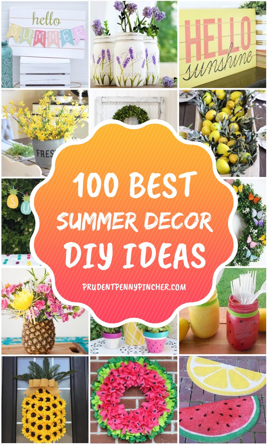 Summer Decor DIY
 100 Best DIY Summer Decor Ideas Prudent Penny Pincher