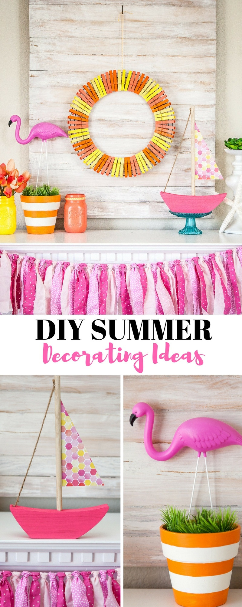 Summer Decor DIY
 DIY Summer Decorating Ideas by Destro graphy on Love