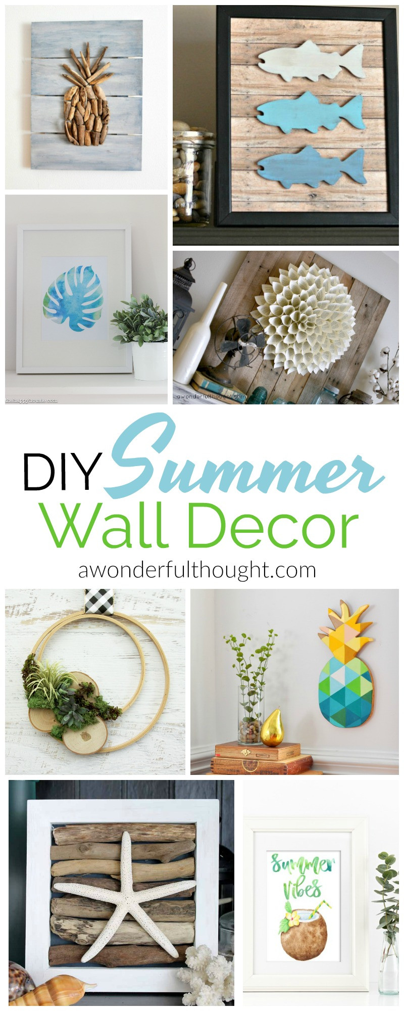 Summer Decor DIY
 DIY Summer Wall Decor