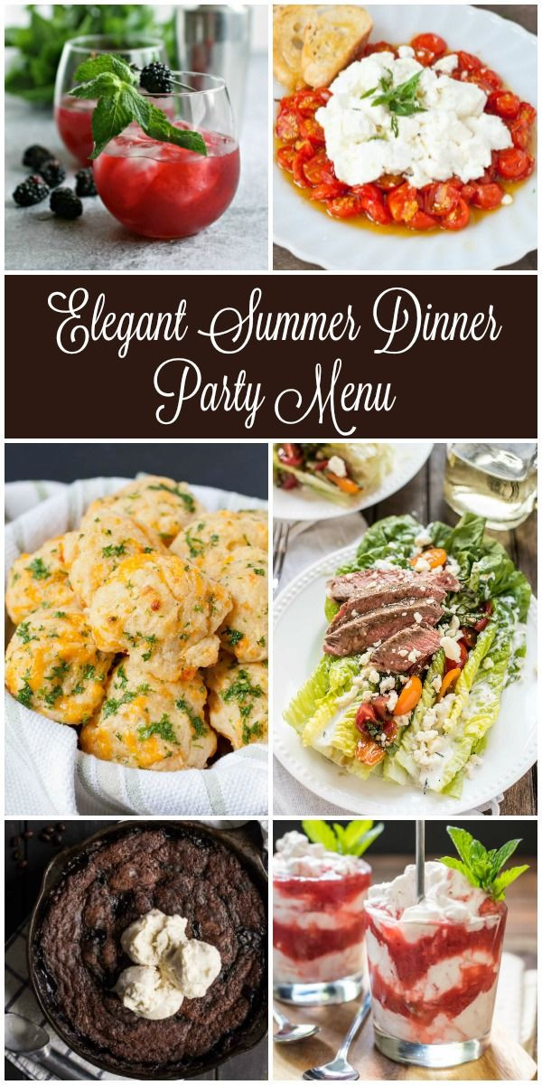 Summer Dinner Party Menu Ideas Recipes
 Looking for inspiration for your next summer dinner party