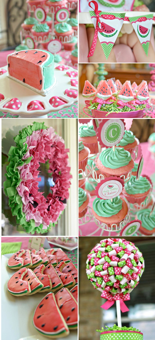 Summer Girl Birthday Party Ideas
 Watermelon Fruit Summer Girl 1st Birthday Party Planning