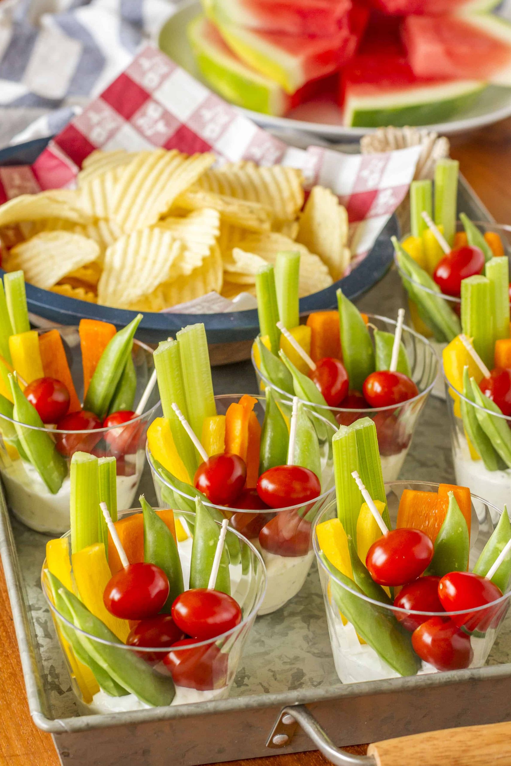 Summer Party Finger Food Ideas
 Individual Veggie Cups Party Appetizer Unsophisticook