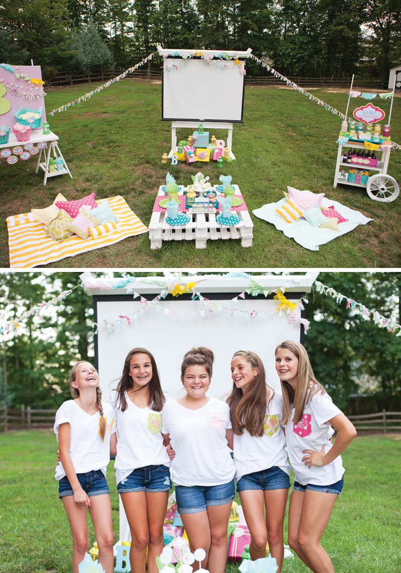 Summer Party Ideas For Tweens
 Trendy Outdoor Movie Night Teen Birthday Party Hostess