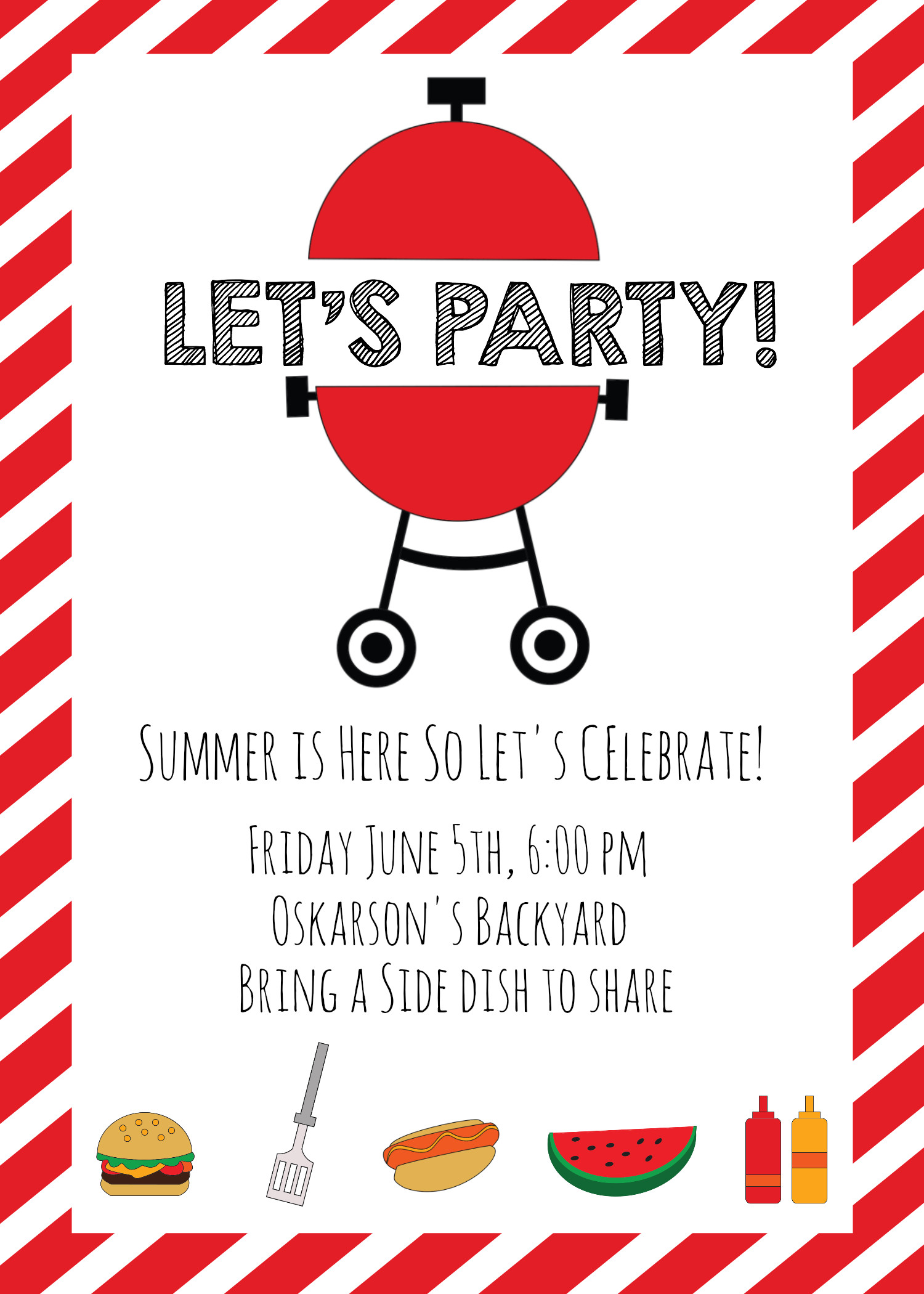 Summer Party Invitations Ideas
 Summer BBQ Invitations and Ideas