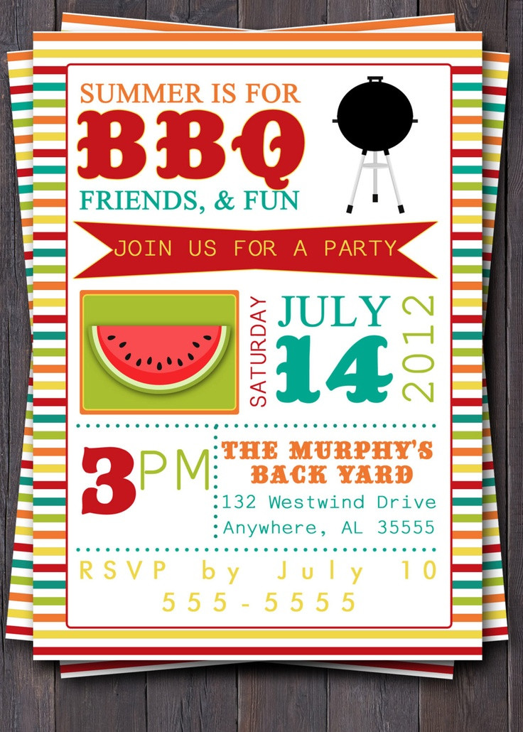 Summer Party Invitations Ideas
 27 best Summer Invitations images on Pinterest