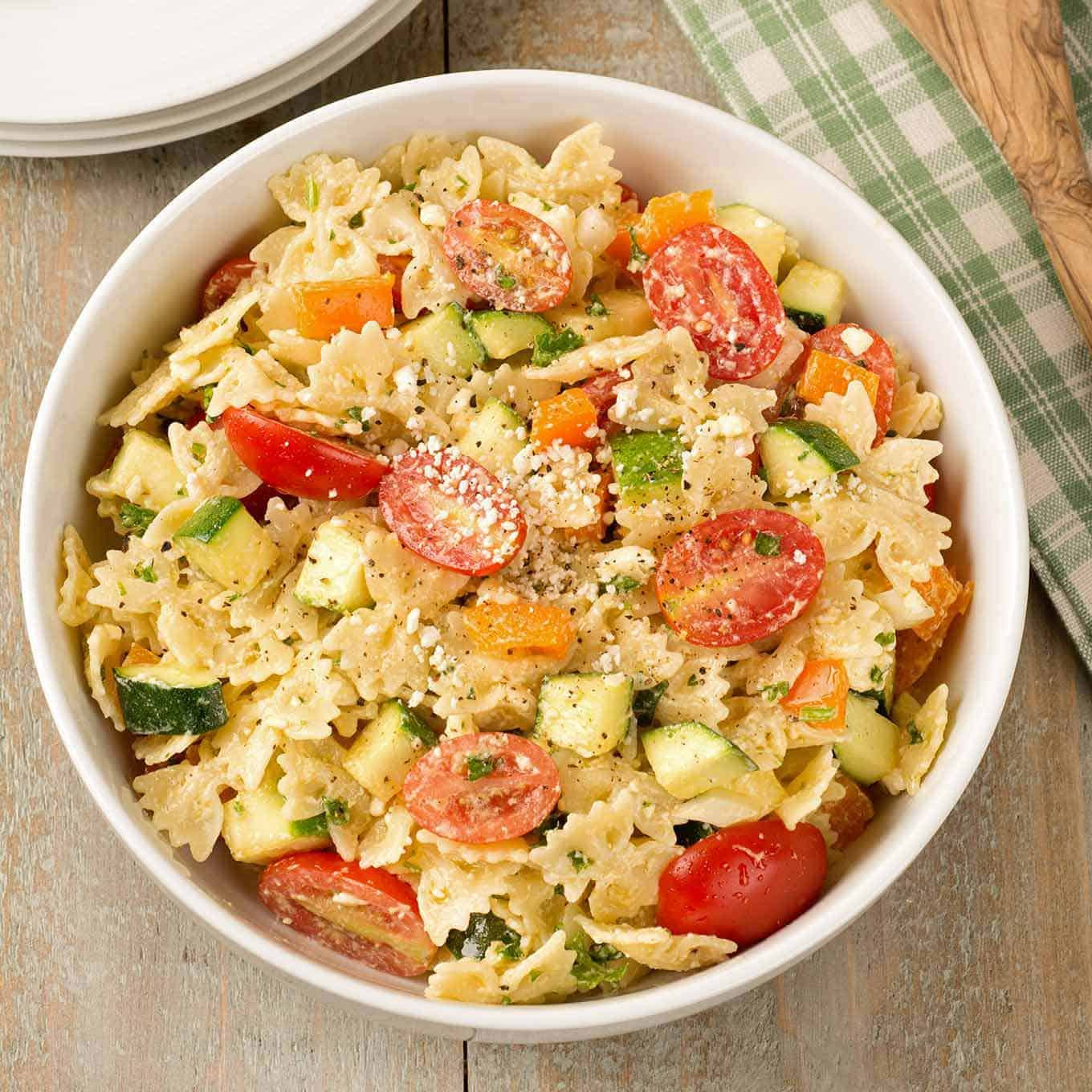 Summertime Pasta Salad
 Summer Pasta Salad with Creamy Lemon Dressing Recipe