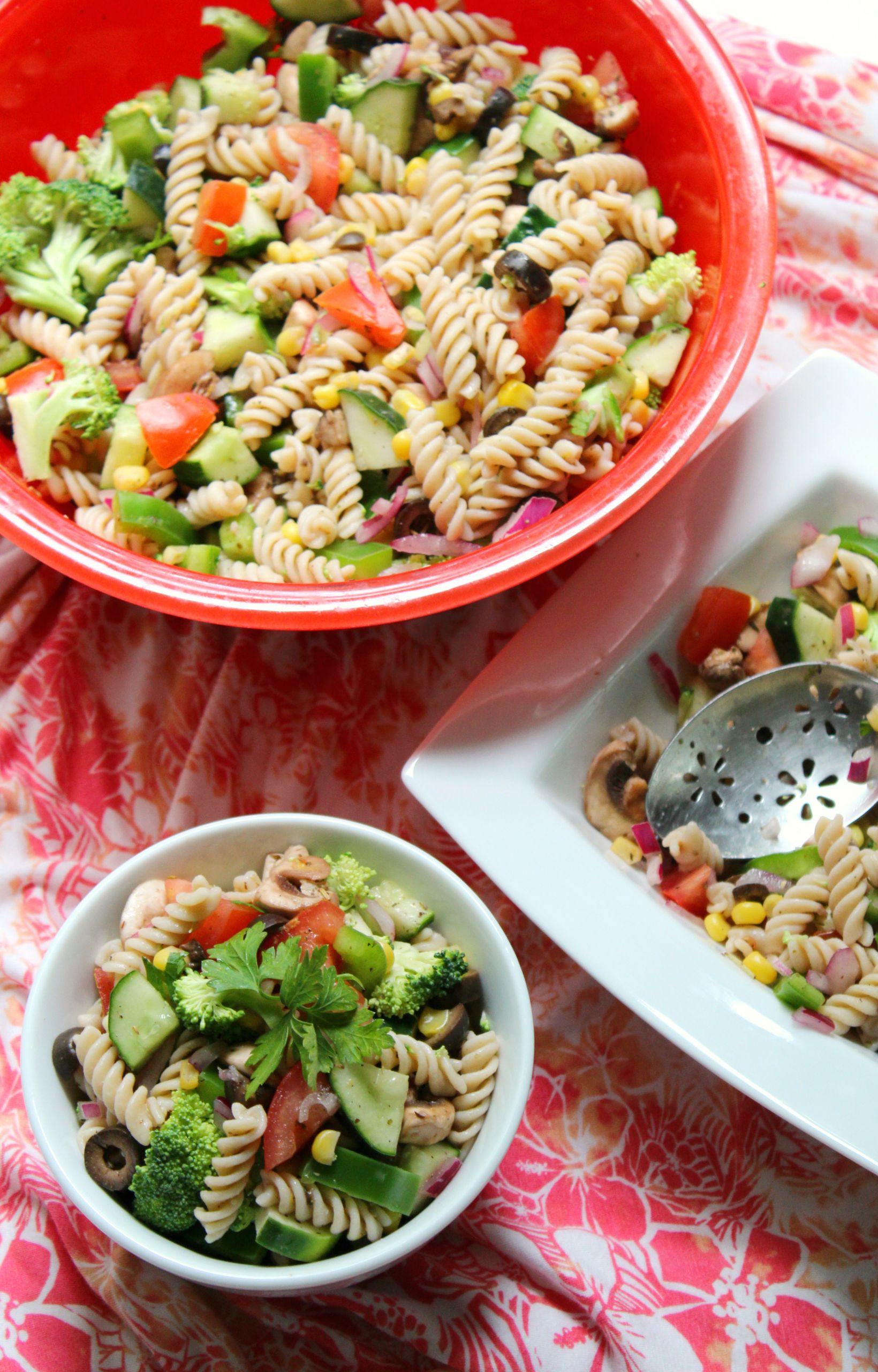 Summertime Pasta Salad
 Summer Veggie Pasta Salad