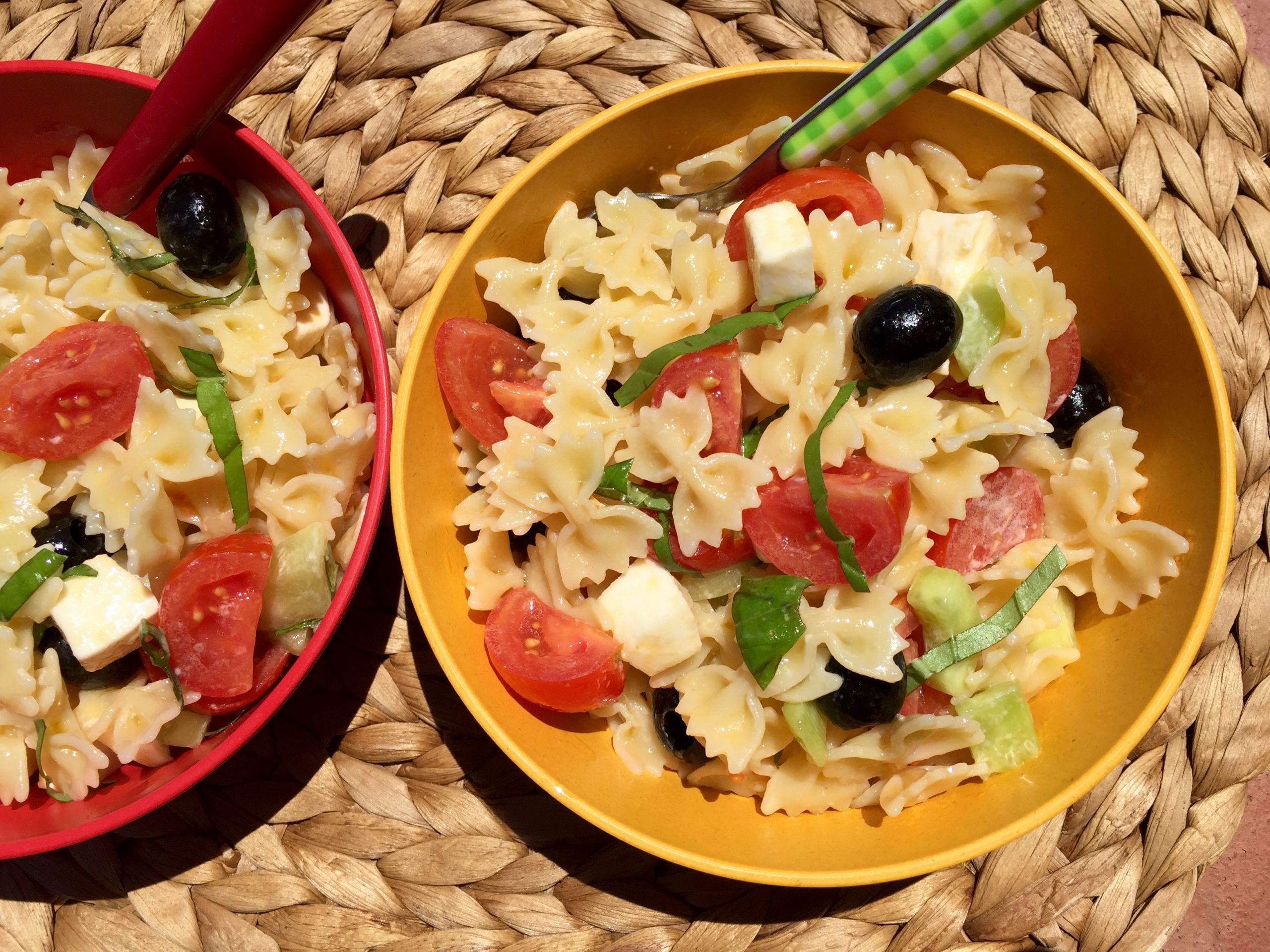 Summertime Pasta Salad
 Healthy Summer Pasta Salad Bites for Foo s