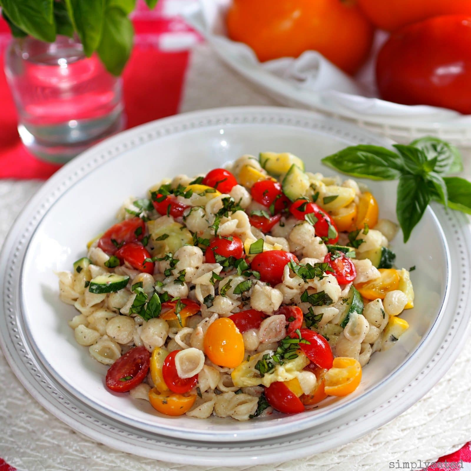 Summertime Pasta Salad
 Summer Pasta Salad with Boursin Simply Sated