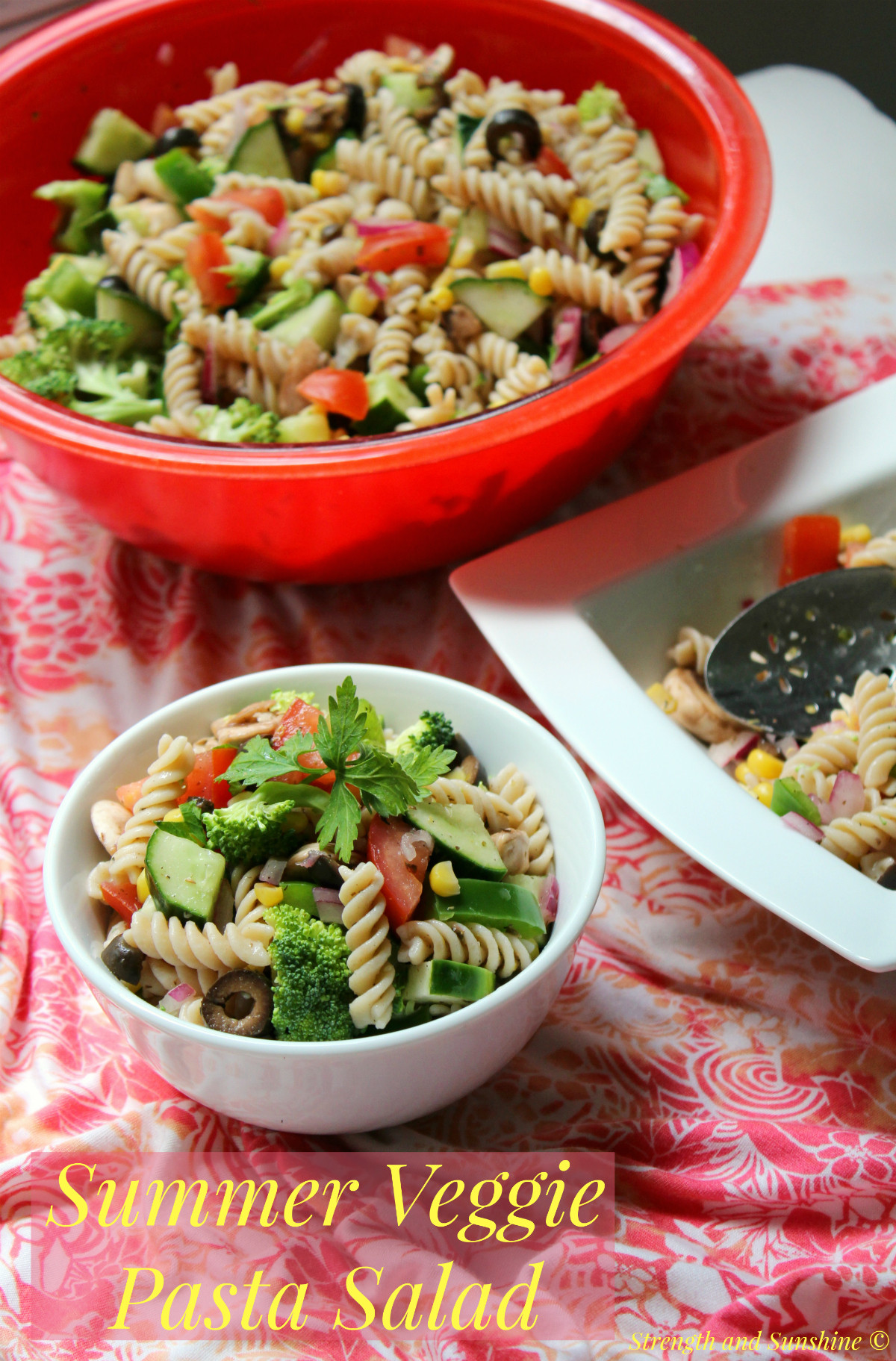 Summertime Pasta Salad
 Summer Veggie Pasta Salad