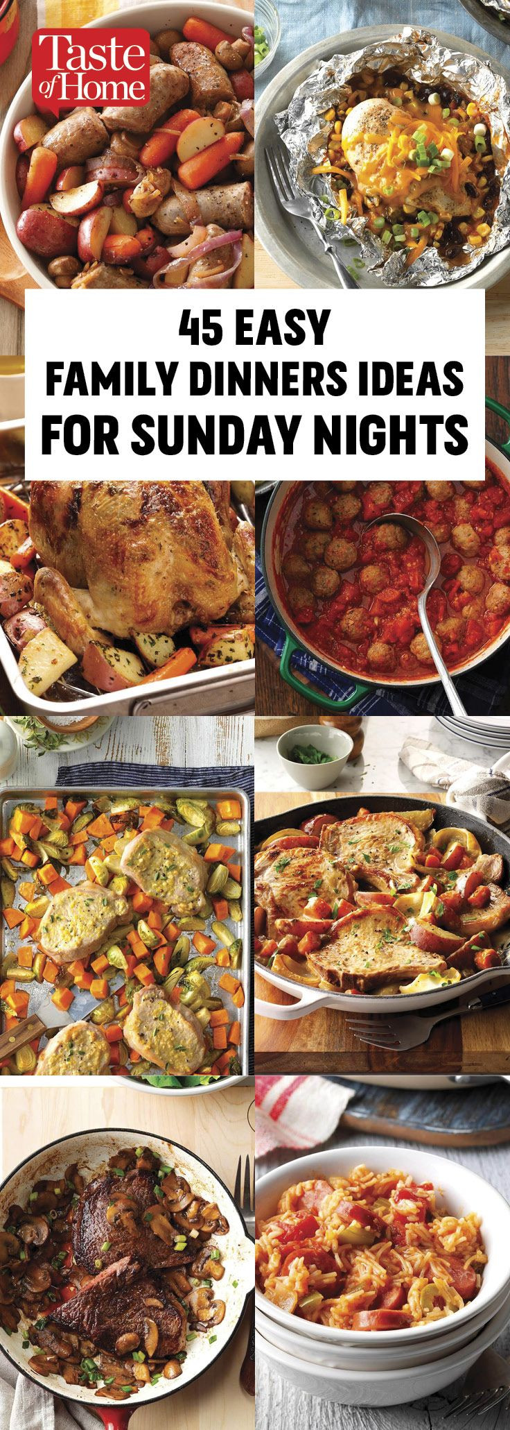 Sunday Family Dinner Ideas
 55 Simple Sunday Suppers