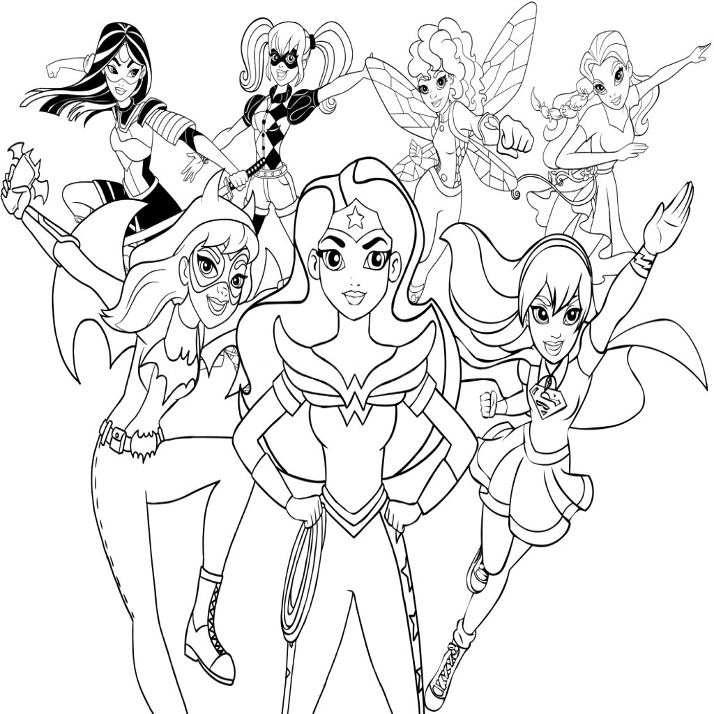 Super Hero Girls Coloring Pages
 DC Superhero Girls Coloring Pages Best Coloring Pages