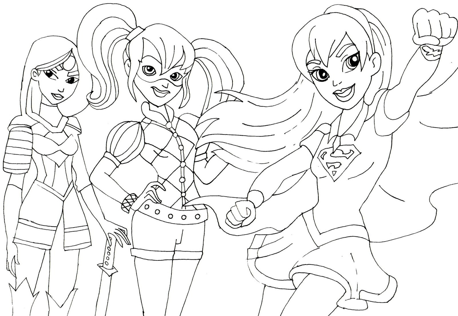 Super Hero Girls Coloring Pages
 Dc Superhero Girls Coloring Pages at GetColorings