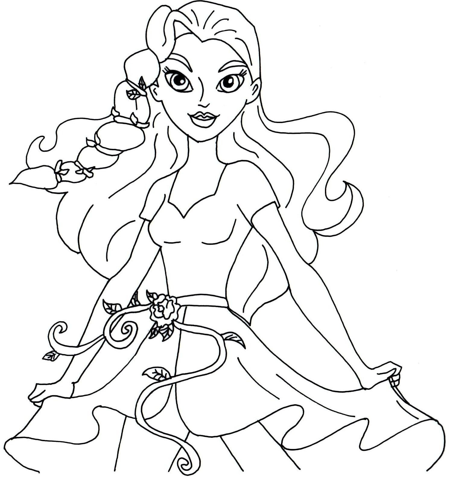 Super Hero Girls Coloring Pages
 DC Superhero Girls Coloring Pages Best Coloring Pages