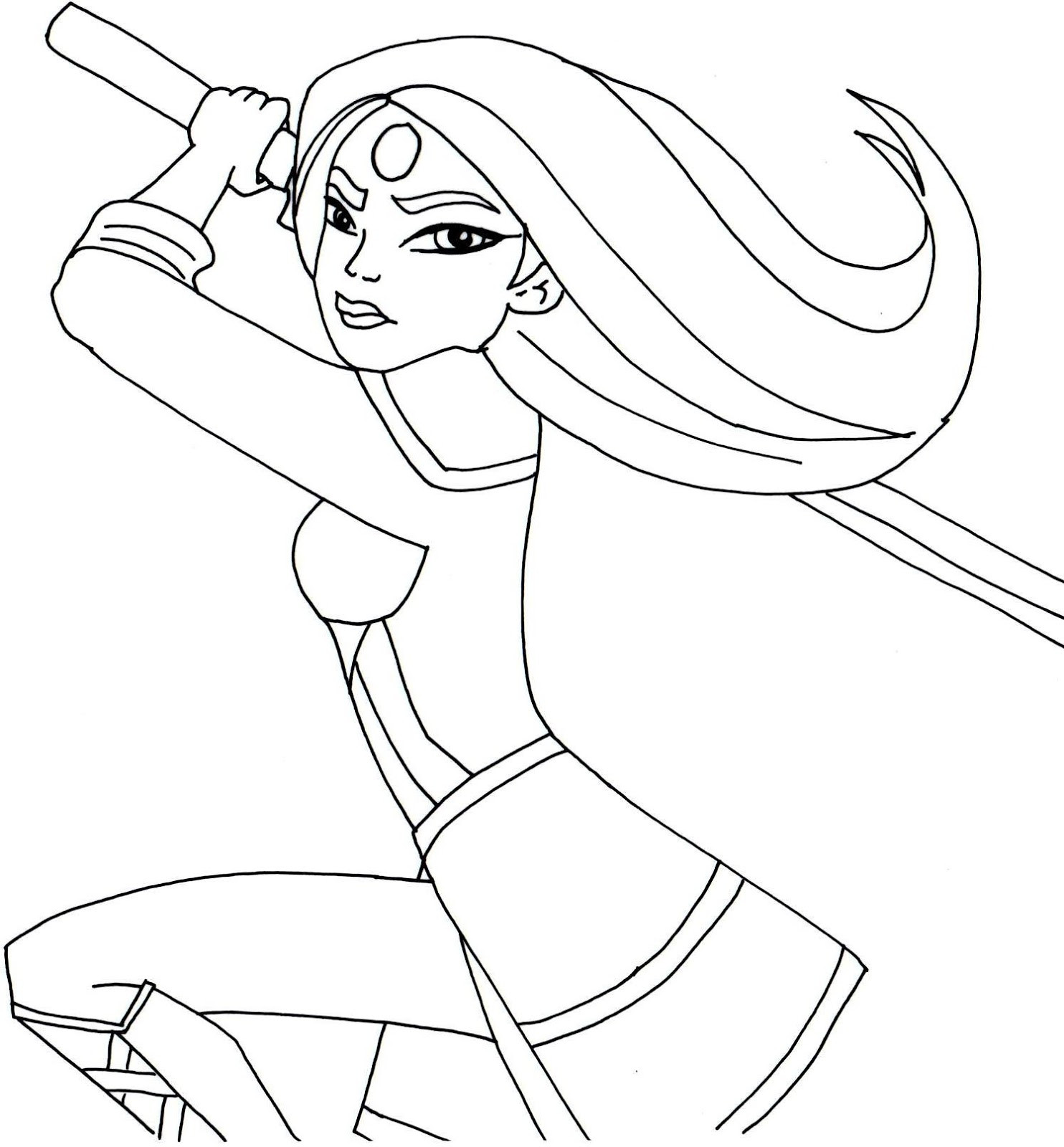 Super Hero Girls Coloring Pages
 Free Printable Super Hero High Coloring Pages Katana