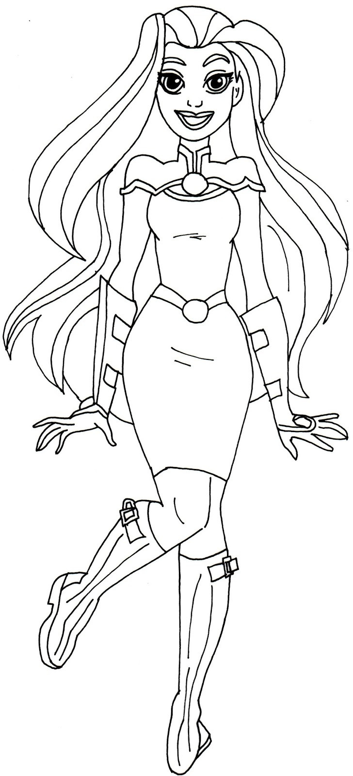 Super Hero Girls Coloring Pages
 Free Printable Super Hero High Coloring Pages