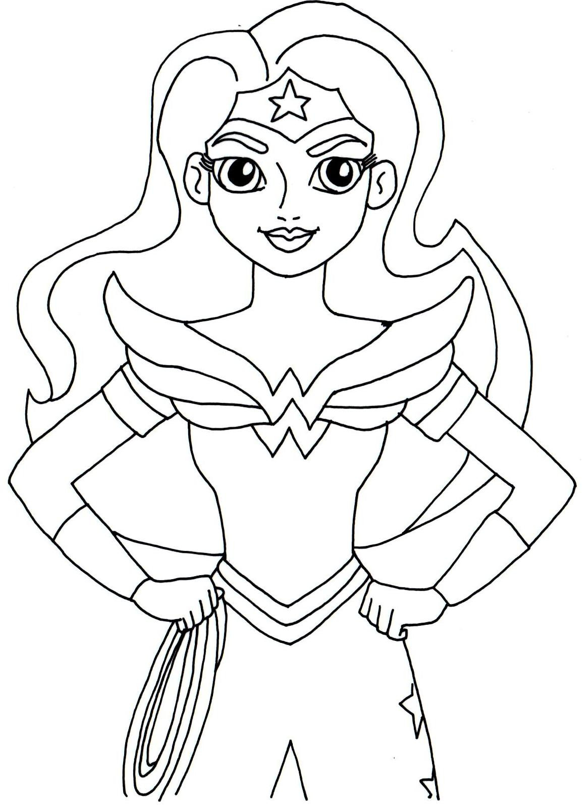 Super Hero Girls Coloring Pages
 Free Printable Super Hero High Coloring Pages Wonder