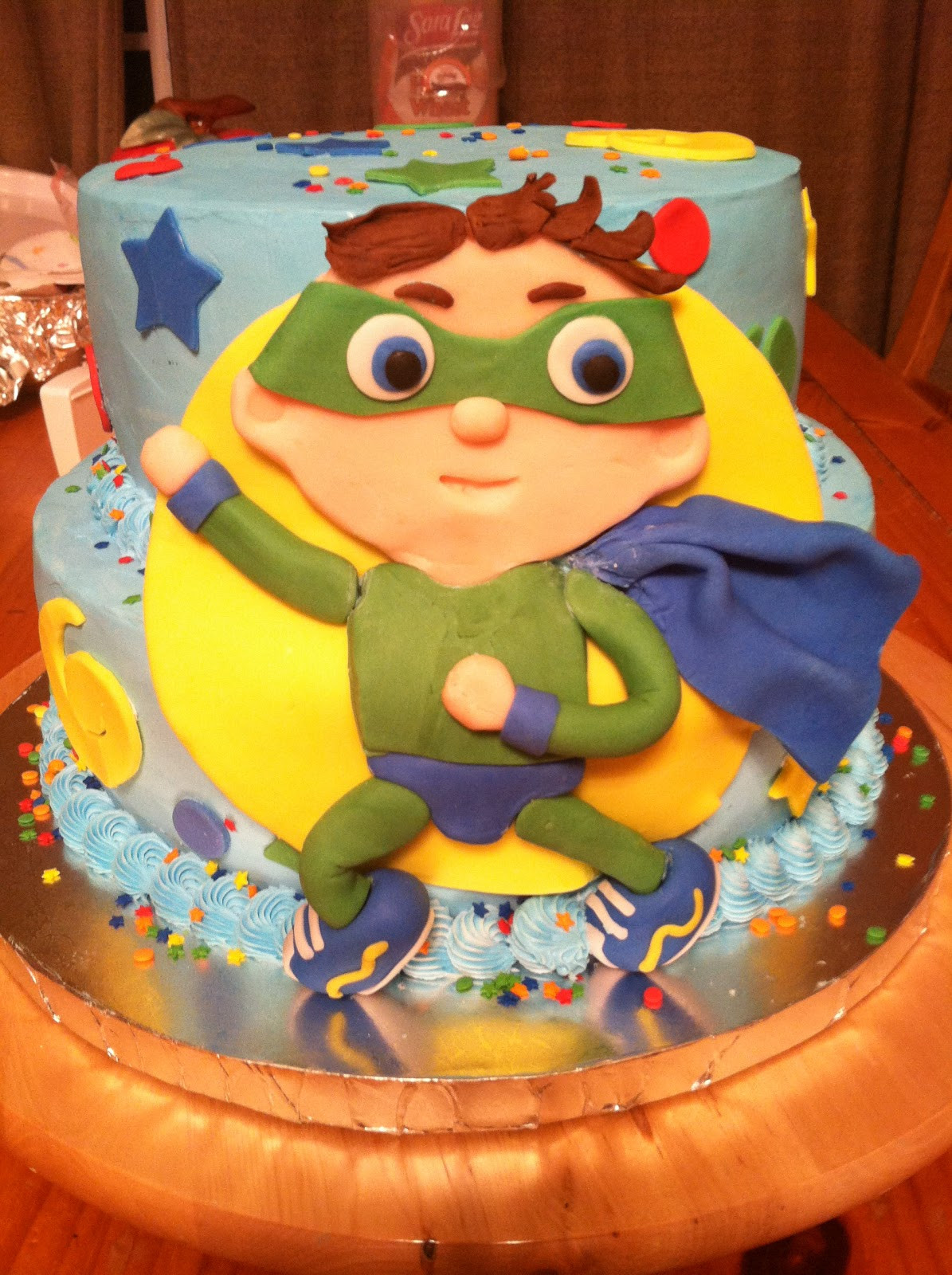 Super Why Birthday Cake
 Introducing Super Why Cake for Cole s 1st birthday