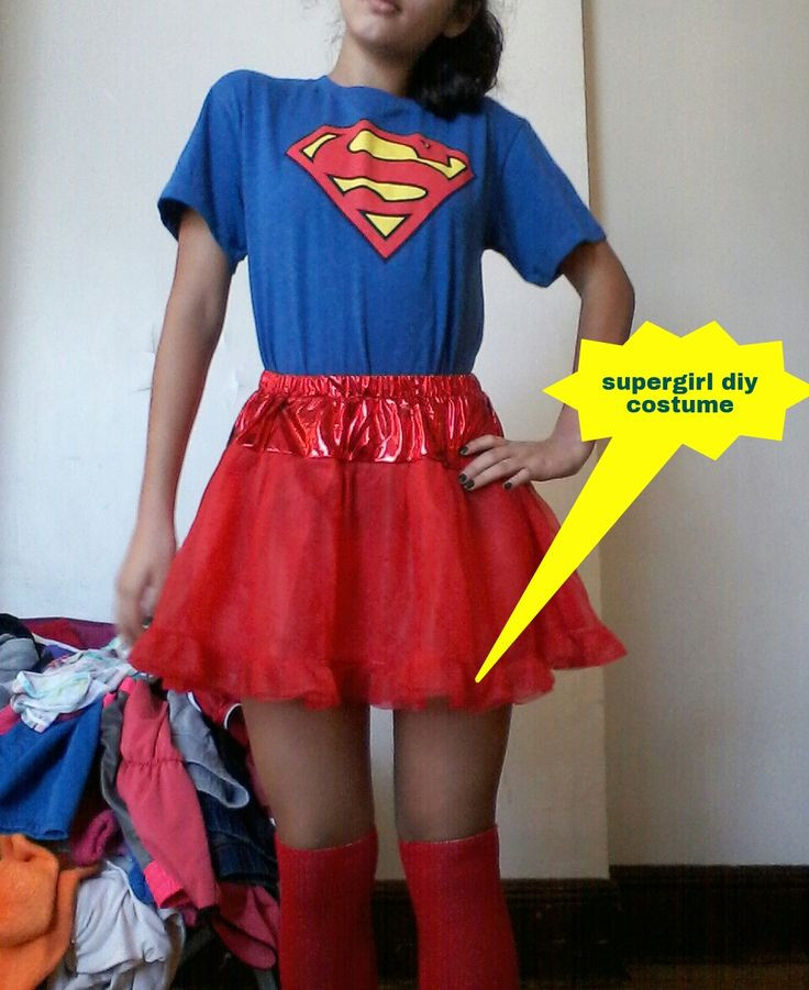 Supergirl Costume DIY
 Supergirl diy costume Things to Wear Pinterest