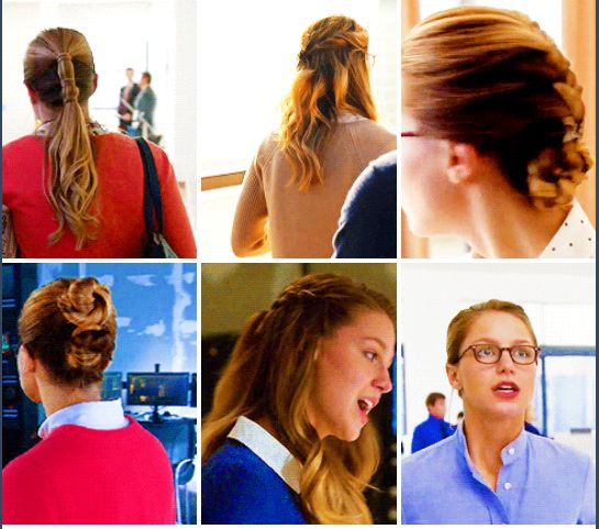 Supergirl Hairstyle
 Wrapped ponytail braided crown side braid to bun tucked