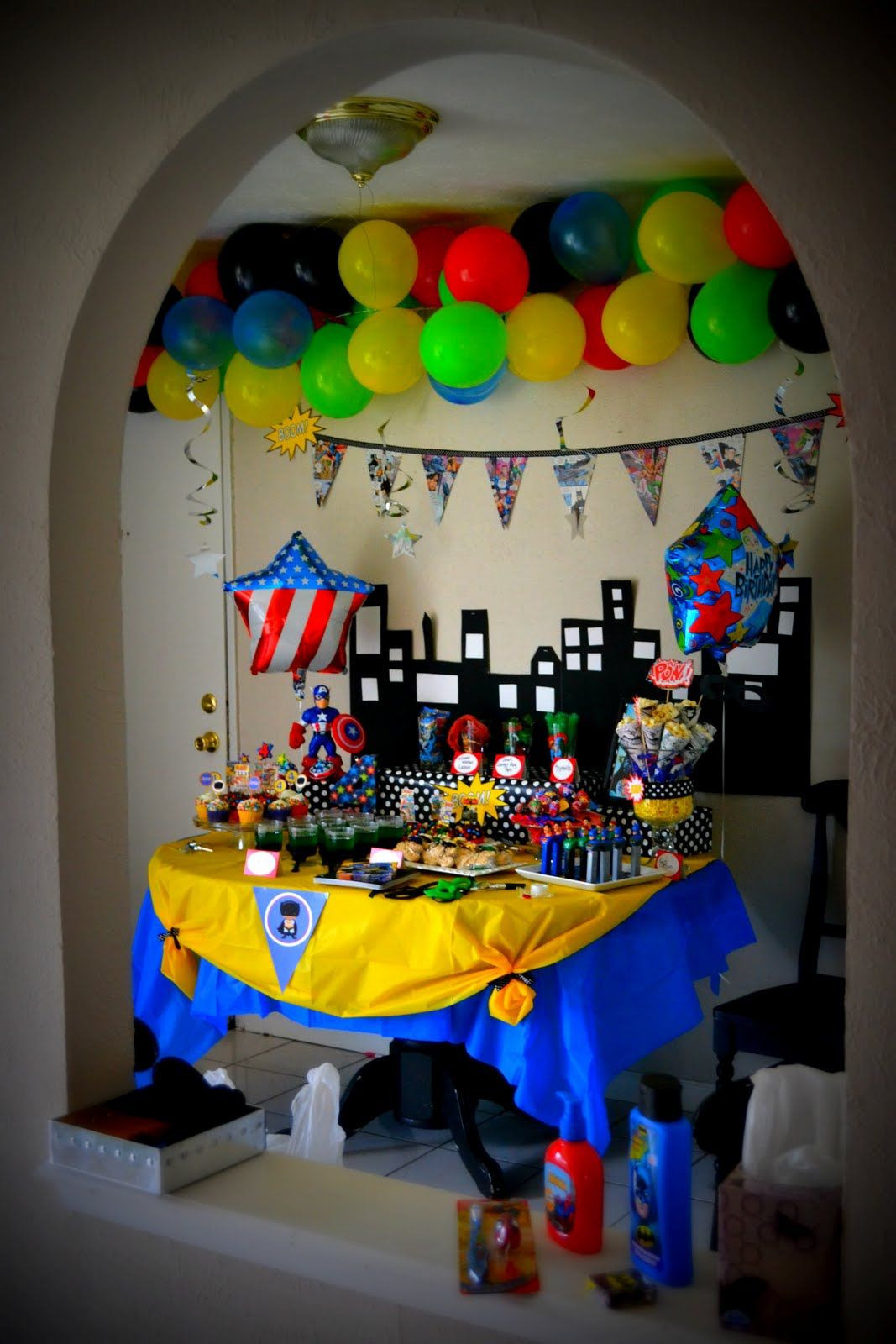 Superhero Birthday Party Decorations
 Superhero party Birthday ideas