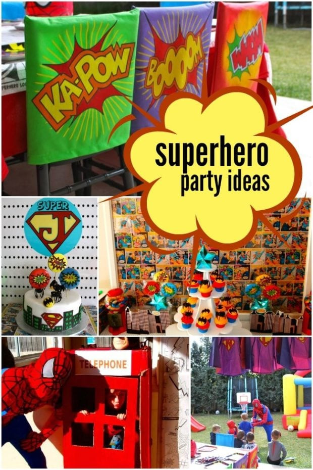 Superhero Birthday Party Decorations
 A Boy s Super Hero Birthday Party