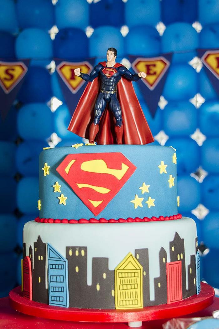 Superman Birthday Decorations
 Kara s Party Ideas Superman Birthday Party Planning Ideas