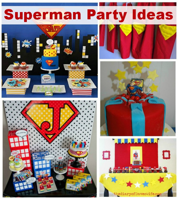 Superman Birthday Decorations
 Superman Party Ideas