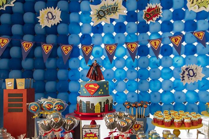 Superman Birthday Decorations
 Kara s Party Ideas Superman Birthday Party Planning Ideas