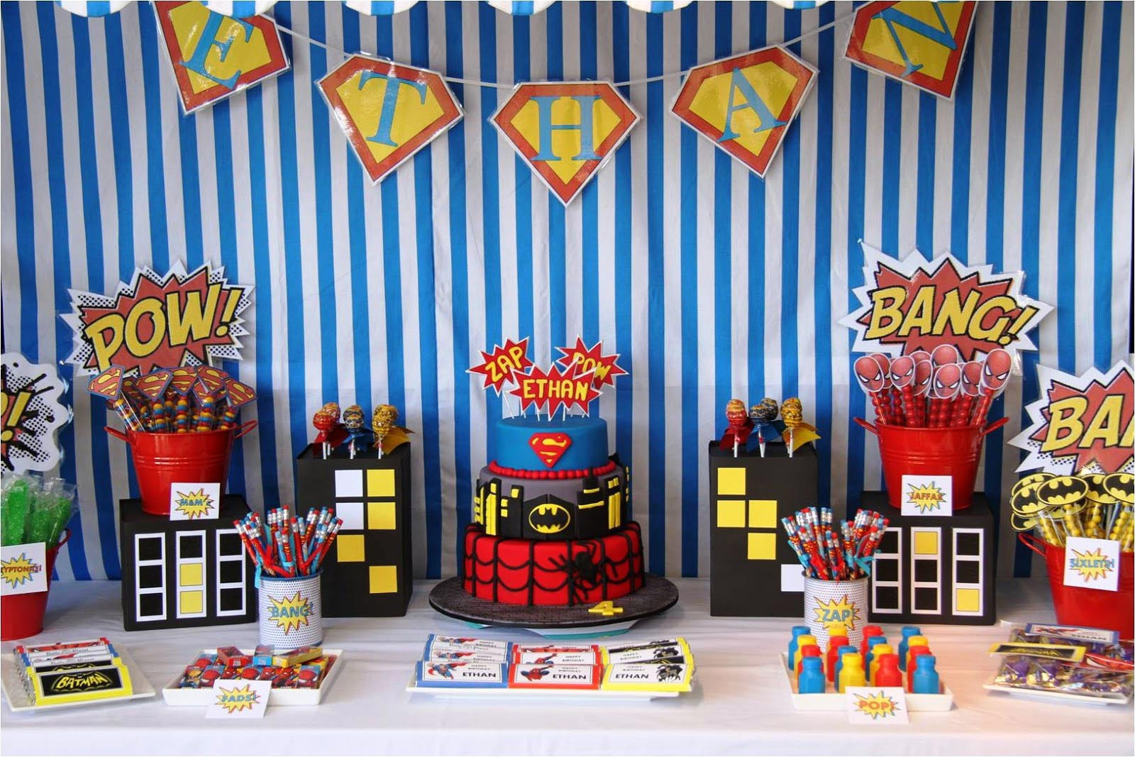 Superman Birthday Party Supplies
 Superman Themed Birthday Party Decorations