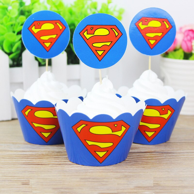 Superman Birthday Party Supplies
 24pcs Superhero Kids Party Favors Decorations For Superman