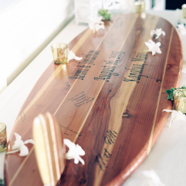 Surfboard Wedding Guest Book
 301 Moved Permanently