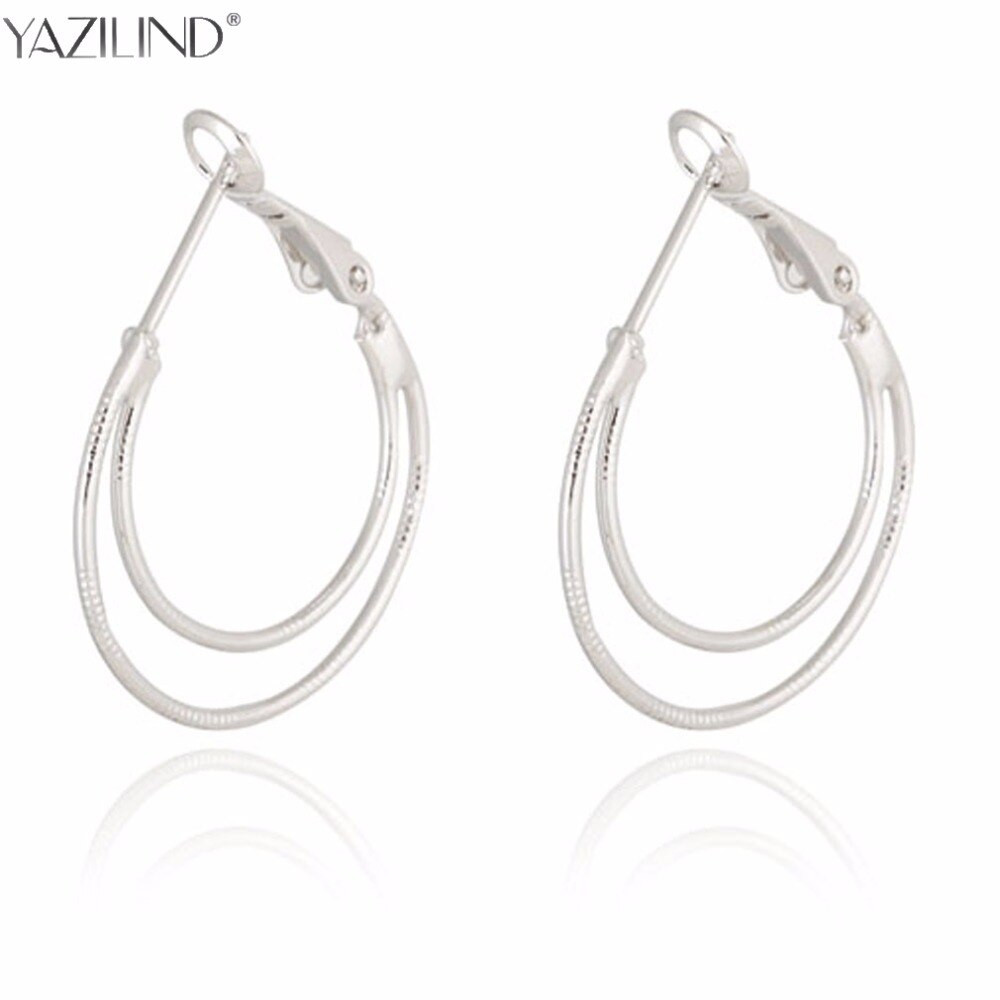 Surgical Stainless Steel Earrings
 Silver Surgical Stainless Steel Round Hoop Earring