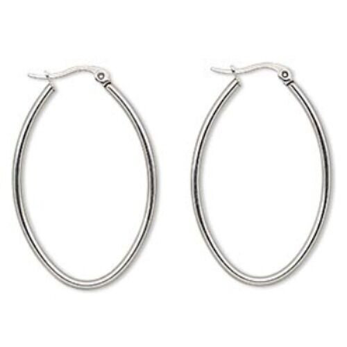 Surgical Stainless Steel Earrings
 316L Surgical Stainless Steel Silver Hypo Allergenic