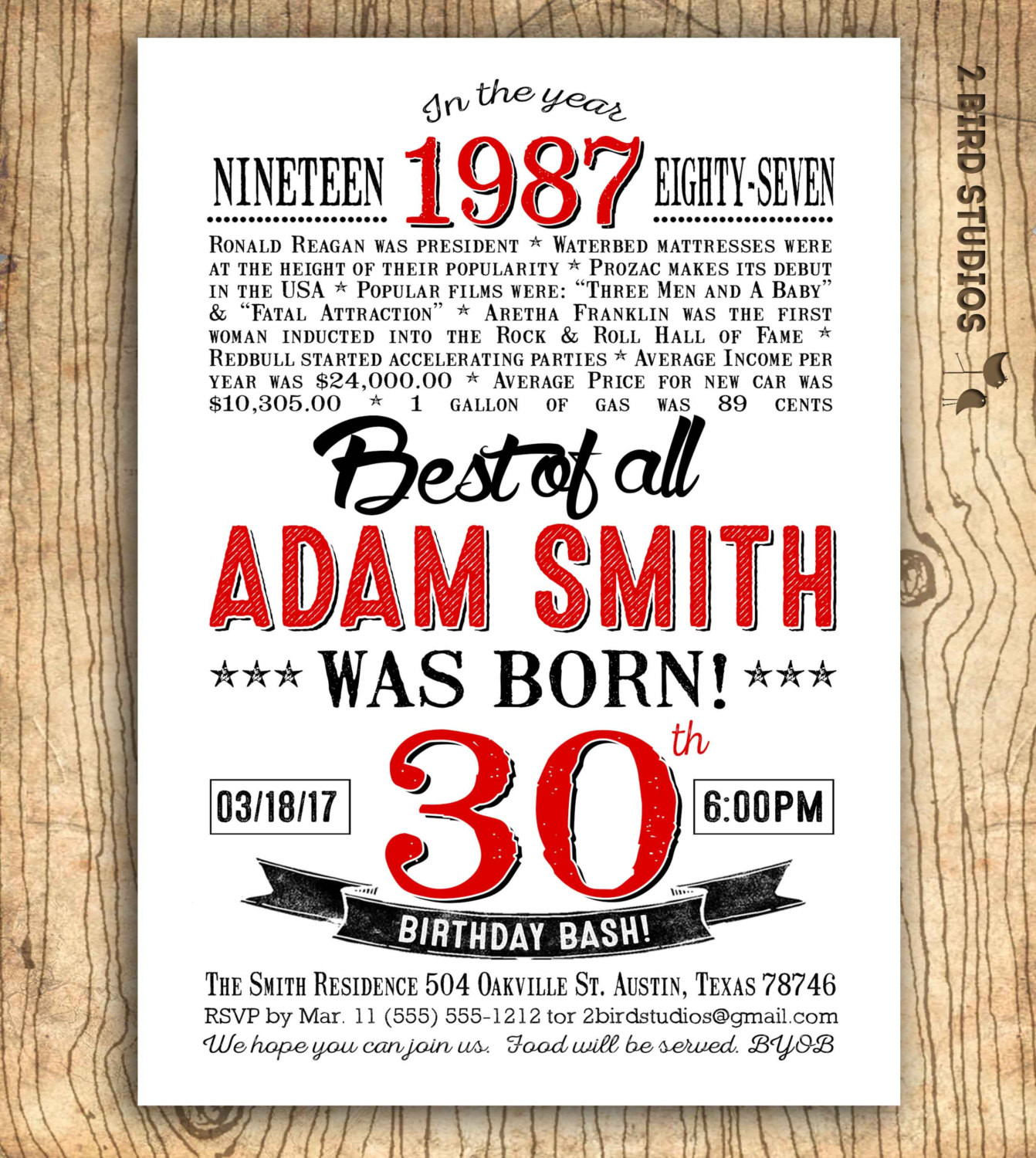 Surprise 30th Birthday Invitations For Him
 30th birthday invitation Surprise 30th birthday party