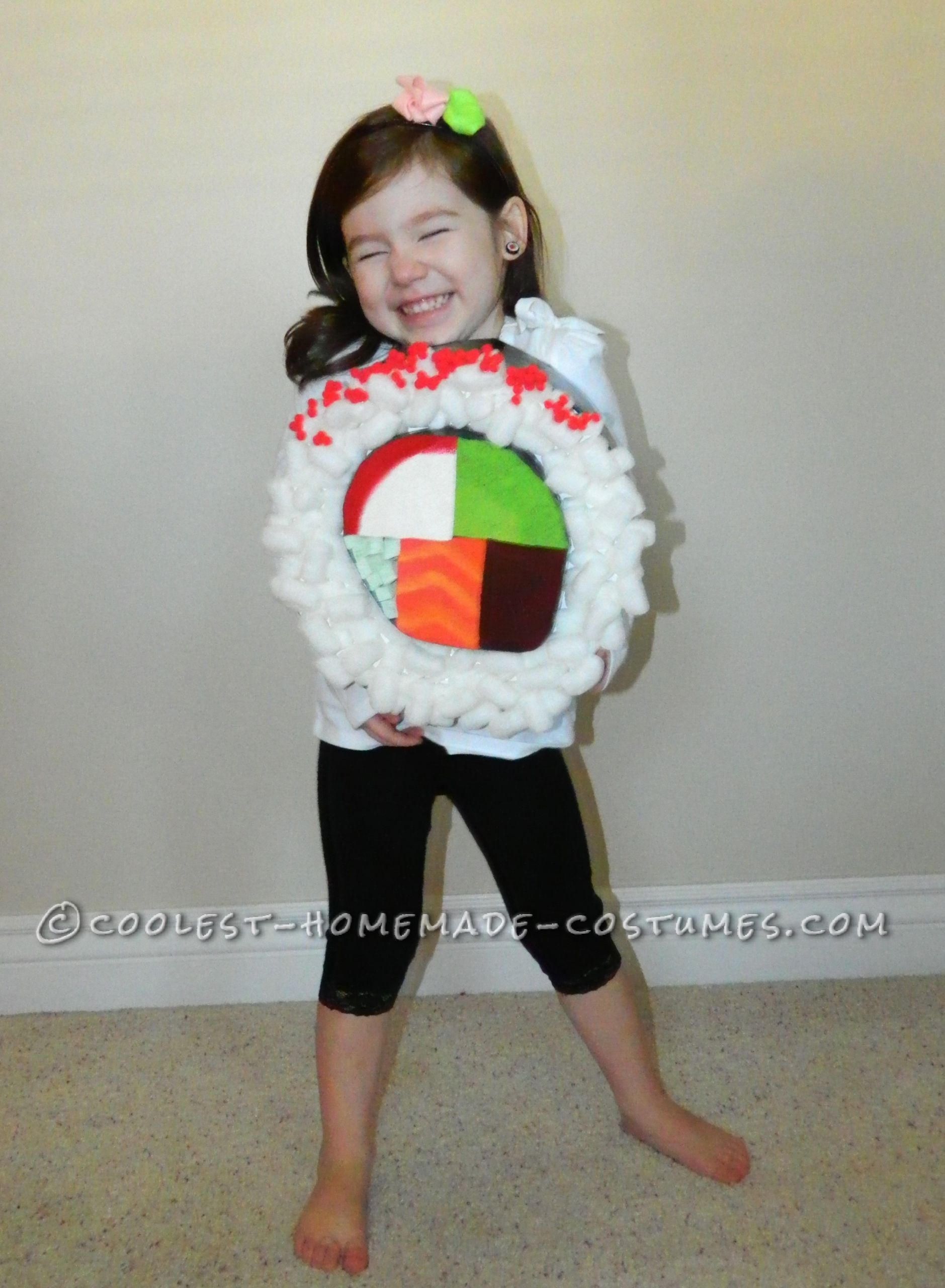 Sushi Costume DIY
 Coolest Sushi Roll Costume for Kids